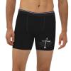 CRJSNYEAG Religious Christian Faith Jesus-Romans 116 Mens Comfort Flex Fit Boxer Briefs Medium Black view 1