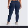 Aoxjox Womens Workout Leggings Metamorph Mid-Rise Hidden Scrunch Tummy Control Gym Training Yoga Pants 28.5" (Navy, X-Large) view 4