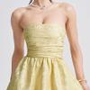 Women's Sexy Stylish Sleeveless Wrap Dress Bodycon Evening Prom Party Dress Slim Fit Wedding Guest Dresses (Yellow,Small) view 2