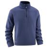 ZYXTIM Men's Polar Fleece Pullover Winter Shirts Quarter Zip Stand Collar Warm Sweater Big&Tall Cozy Casual Lounge Base Layer Blue view 1