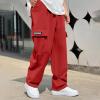 Baggy Cargo Pants Men Casual Drawstring Waist Open Bottom Sweatpants Lightweight Loose Fit Work Pants Multi Pockets Camping Hiking Pants Mens Lightweight Outdoor Work Pants Mens Stretch Travel Pants view 2