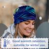 Tropical Palm Leaf Beanie Hats for Women Men Slouchy Beanies Winter Hats Skull Cap Warm Velvet Cancer Headwear view 3