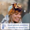 Farm Cow Florals Beanie Hats for Women Men Slouchy Beanies Winter Hats Skull Cap Warm Velvet Cancer Headwear view 3