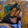 Underwater Cat Turtle Beanie Hats for Women Men Slouchy Beanies Winter Hats Skull Cap Warm Velvet Cancer Headwear view 4