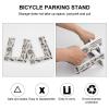 YHEGBFD Universal Bike And Scooter Parking Stand,Feather Head Band Teepee Tent Print Balanced Bike Holder,bike Display Stand,Detachable Scooter Support view 3