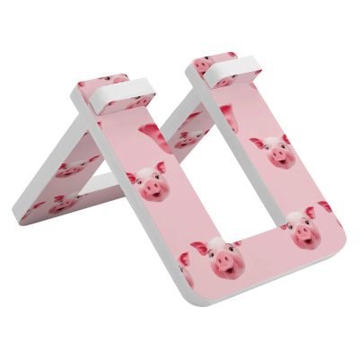 NHYDSPQ Bicycle Floor Type Parking Rack Stand,Funny Pig Face Print Pvc Bike Stand,Balancing Bike Display Stand for Indoor Outdoor