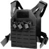 XJKLBYQ Weighted Vest,Kids Tactical Vest,Waterproof & Wear-Resistant Nylon Workout Vest with Adjustable Belt,One Size Airsoft Vest Kids Costume with Hidden Pocket for Outdoor/Black view 1