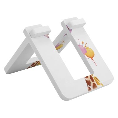 NHYDSPQ Bicycle Floor Type Parking Rack Stand,Giraffe Print Pvc Bike Stand,Balancing Bike Display Stand for Indoor Outdoor