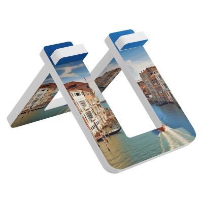 NHYDSPQ Bicycle Floor Type Parking Rack Stand,Grand Canal in Italy Print Pvc Bike Stand,Balancing Bike Display Stand for Indoor Outdoor