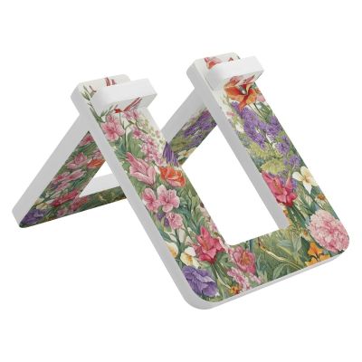 NHYDSPQ Bicycle Floor Type Parking Rack Stand,Garden with Birds And Flowers Print Pvc Bike Stand,Balancing Bike Display Stand for Indoor Outdoor
