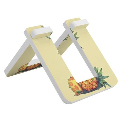 NHYDSPQ Bicycle Floor Type Parking Rack Stand,Funny Pineapple Print Pvc Bike Stand,Balancing Bike Display Stand for Indoor Outdoor