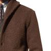 QOAAIE Mens Shawl Collar Cardigan Sweaters Button Down Loose Fit Knitwear with Pockets Open Front Sweaters Winter Outwear (Khaki,XX-Large) view 3