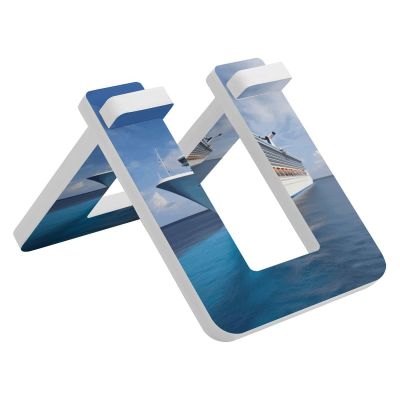 NHYDSPQ Bicycle Floor Type Parking Rack Stand,Cruise Ship Print Pvc Bike Stand,Balancing Bike Display Stand for Indoor Outdoor