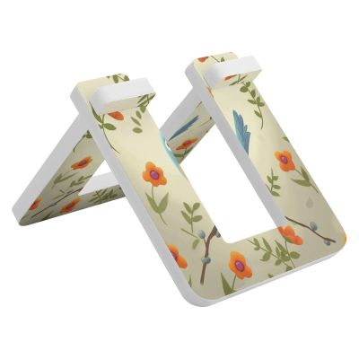NHYDSPQ Bicycle Floor Type Parking Rack Stand,Cute Bird Print Pvc Bike Stand,Balancing Bike Display Stand for Indoor Outdoor