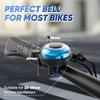 Bike Bell, 100 db, Waterproof and Rustproof Aluminum, Suitable for Bicycle, Scooter, Tricycle, Mountain Bike (Blue) view 2