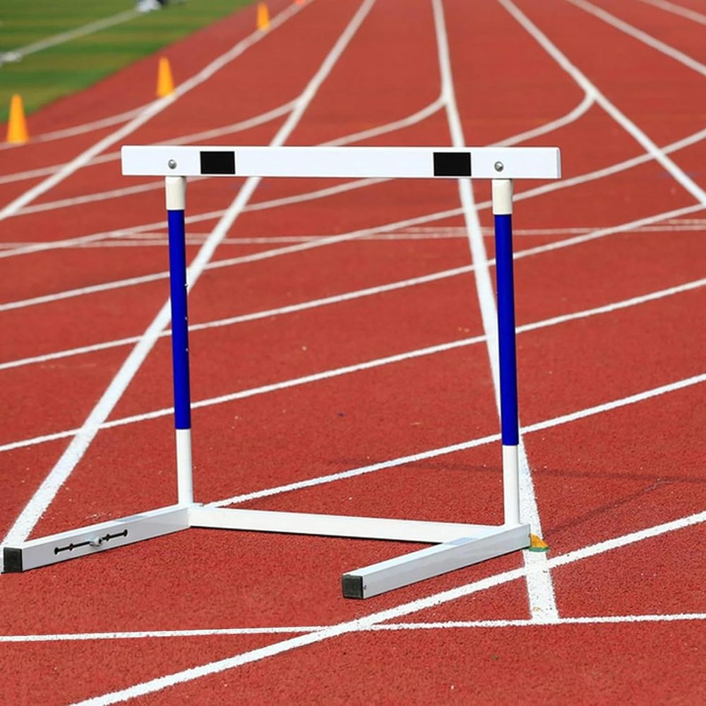 DLYZAYE Track and Field Hurdles for Adult Athletes, Adjustable Height 30-42In Agility Hurdles, Outdoor Workout Training Pole Set, Professional Hurdle