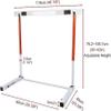 DLYZAYE Metal Agility Speed Hurdles, Adjustable Height Track and Field Hurdles, Athletic Workout Obstacles Bar, Portable Sport Training Pole Set (76), 40 view 3