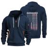 MGWTFZDL Sweaters For Men Sueter Para Hombre Tactical Sweatshirts Half Zip Hoodie Men view 1