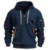 MGWTFZDL Sweaters For Men Sueter Para Hombre Tactical Sweatshirts Half Zip Hoodie Men view 3
