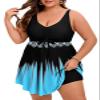 Arolina Tankini Swimdress for Women Tummy Control Two Piece Modest Swimsuit Dress Sexy Drawstring Bathing Suit for Beach view 2