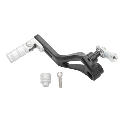 Zohisin Gear Shifter Pedal Lever CNC Aluminum Folding Toe Peg Pedal Silver for 400 z400 -Slip Sturdy Ergonomic Daily Riding Easy Installation