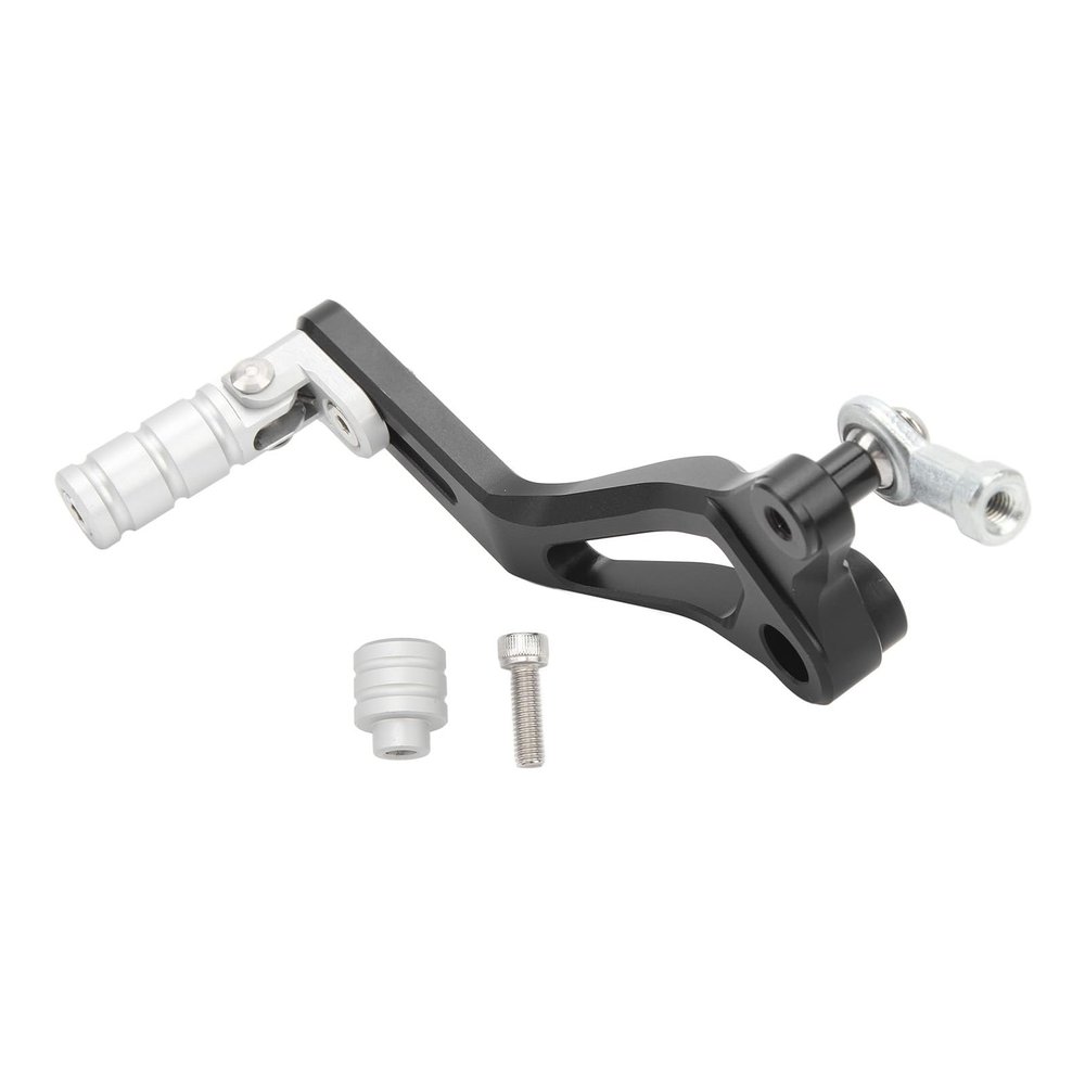 Zohisin Gear Shifter Pedal Lever CNC Aluminum Folding Toe Peg Pedal Silver for 400 z400 -Slip Sturdy Ergonomic Daily Riding Easy Installation