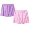 2PCS 100% Cotton Women's Boxer Briefs Loose Shorts Underwear Panties Boyshorts Soft for Seniors Middle Elderly Ladies view 1