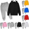 AIMAOMI Girls Boys 2 Piece Tracksuit Athletic Sweatsuits Sets Hooded Sweatshirt Jogger Sweatpants (Red, 7-8 Years) view 2