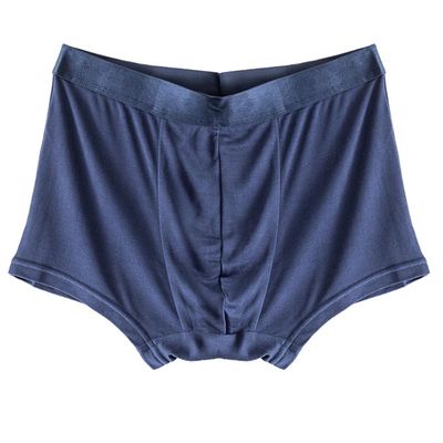100% Mulberry Silk Men's Boxer Briefs Underwear Panties Mid Waist Shorts Thin Seamless Soft Daily Underpants