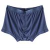 100% Mulberry Silk Men's Boxer Briefs Underwear Panties Mid Waist Shorts Thin Seamless Soft Daily Underpants view 1