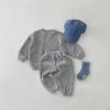 AIMAOMI Toddler Boys Girls Winter Fleece Flannel Tracksuit 2 Piece Set Matching Warm Tracksuit Set (Grey, 6-12 Months) view 3