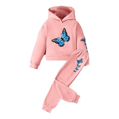 AIMAOMI Baby Boy Clothes Long Sleeve Sweatshirt Toddler Fall Winter Pants Set Fleece Top Pants Outfits (Pink, 6-7 Years)