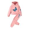 AIMAOMI Baby Boy Clothes Long Sleeve Sweatshirt Toddler Fall Winter Pants Set Fleece Top Pants Outfits (Pink, 6-7 Years) view 1