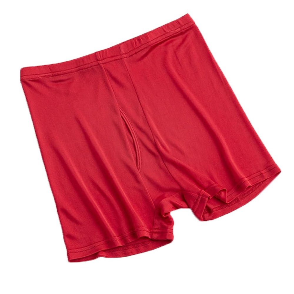Men's Boxer Shorts Briefs 100% Mulberry Silk Underwear Loose Soft Panties Mid Waist Thin Seamless Daily Underpants