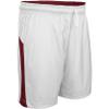 Swish Reversible Basketball Shorts, Men's Medium, Maroon, White view 2