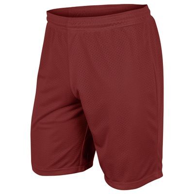Dynamic Tricot Mesh Shorts, 9" Inseam, Adult 2X-Large, Cardinal