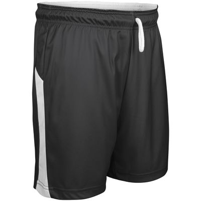 Swish Reversible Basketball Shorts, Men's Small, Black, White