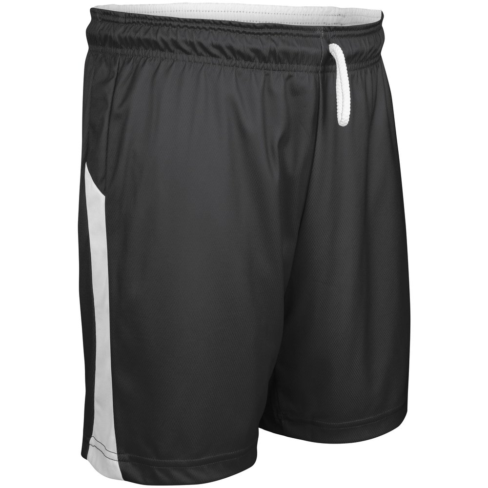 Swish Reversible Basketball Shorts, Men's Small, Black, White