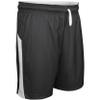 Swish Reversible Basketball Shorts, Men's Small, Black, White view 1