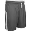 Champro Swish Reversible Basketball Shorts, Men's Medium, Charcoal, White view 1
