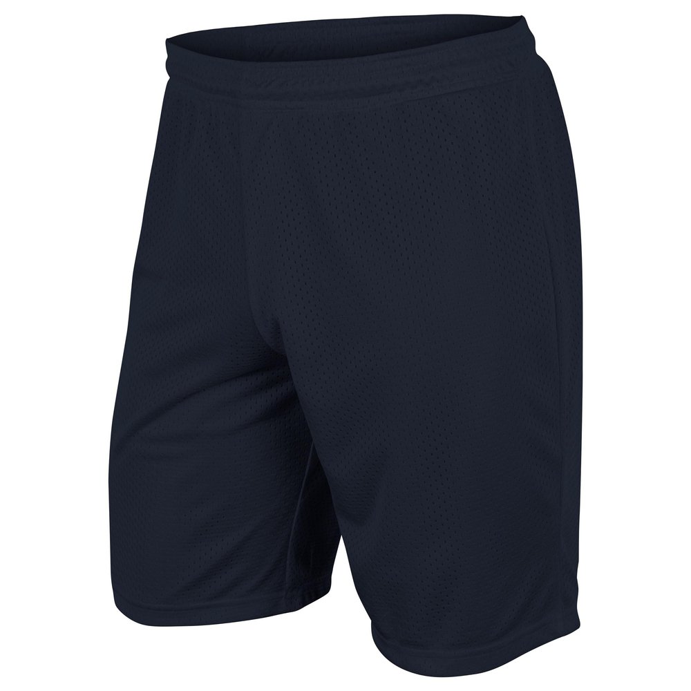 CHAMPRO Dynamic Tricot Mesh Shorts, 9" Inseam, Adult 3X-Large, Navy
