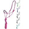 Tahoe Tack Copper Tip Series Braided Rope Horse Halter with Navajo Beaded Noseband, Cowboy Knots, 10 Ft Lead view 1