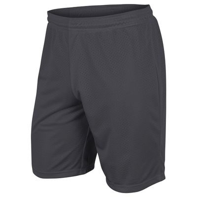 CHAMPRO Dynamic Tricot Mesh Shorts, 9" Inseam, Adult 3X-Large, Charcoal
