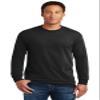 Gildan Long Sleeve Crewneck Plain T Shirt G2400 Black view 1