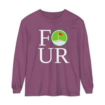 Golf-Themed Long Sleeve T-Shirt for Golf Lovers, Four Subtle Insult to Golfer Shirt, Birthday Berry