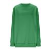 Sweatshirt for Women Long Sleeve Simple Solid Color Hoodies Sweatshirts Casual Loose Trendy Pullover oversized sweatshirt prime of day deals today 2024 Green 4X view 3