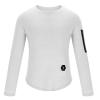 NATHGAM Men Casual Bottoming Shirt Lightweight Slim Cotton Long Sleeve Undershirt Thermal Muscle Gym Workout Athletic Shirt White view 3