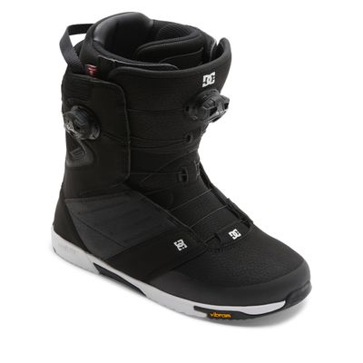 DC Shoes Men's Judge BOA Snowboard Boots - Micro-Adjustable Stable Snowboarding Boot with Insulated Liner & Molded Insole - Black/Black/White, 8.5