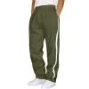 Cambkatl Men's Fleece Lined Winter Straight Jogger Pants, Drawstring Casual Elastic Waist Loose Cargo Sweatpants with Pockets view 1