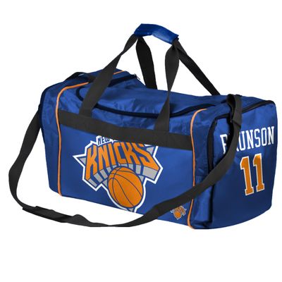 FOCO - NBA Officially Licensed Team and Player Duffel Gym Bag (Jalen Brunson - New York Knicks)